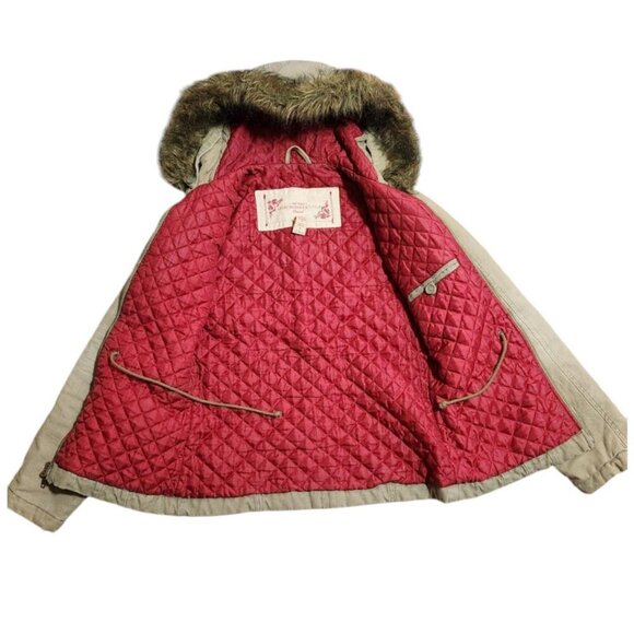 Abercrombie vintage quilted olive green jacket - Picture 5 of 7